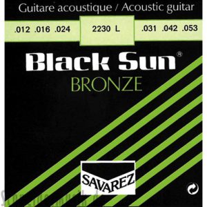 סט מיתרים לגיטרה אקוסטית Black Sun